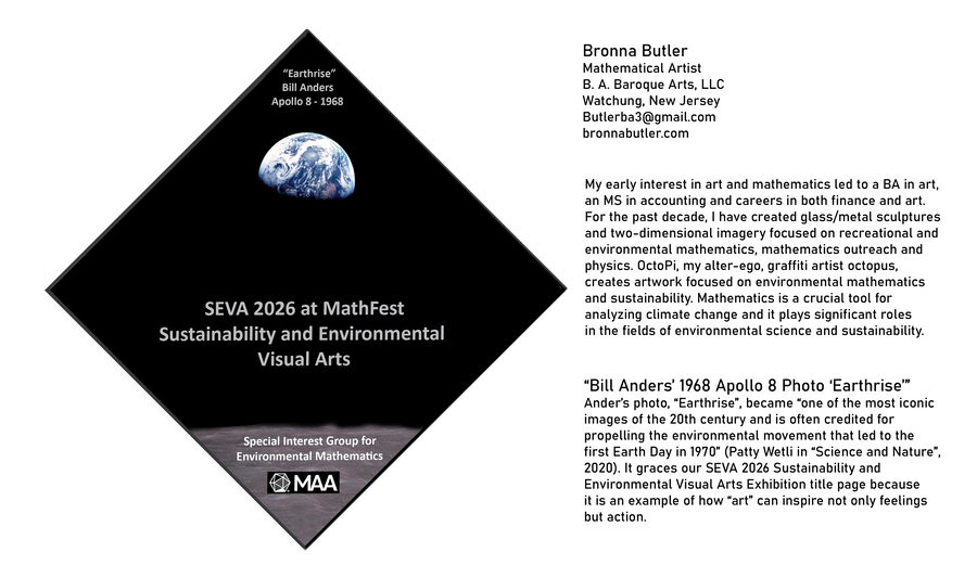 SEVA 2026 title page featuring Bill Anders' Earthrise photo, by Bronna Butler